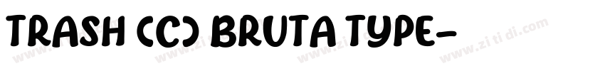 Trash (c) Bruta Type字体转换